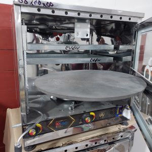 تنورگازی 6سینی استیل طلایی+ تایمر و دماسنج + جوجه گردان+ دوچدن 38 (کد700)
