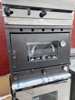 تنورگازی 2سینی کوره ای مشکی+تایمر+ دماسنج دارای چدن 38 (کد702)