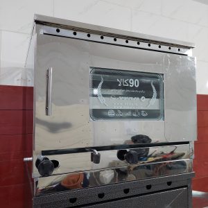تنورگازی 2سینی استیل خونگی + چدن 38 (کد703)