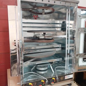 تنورگازی استیل دوطبقه 6سینی + دوچدن 38 (کد706)