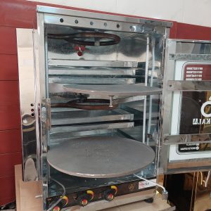 تنورگازی 6سینی دوطبقه استیل + دوچدن 38 (کد709)