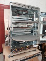 تنورگازی استیل 6سینی + دوچدن 38 +جوجه گردان (کد712)