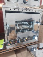 تنورگازی استیل تایمردار 2سینی+چدن38 (کد محصول736)
