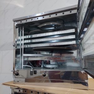 تنورگازی 3سینی استیل خونگی+تکچدن38 (کد محصول757) 