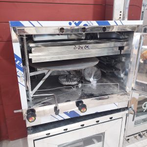 تنورگازی 3سینی استیل+چدن50 (کد محصول766) 
